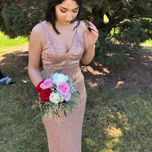 Gold Sequin Prom/formal Dress